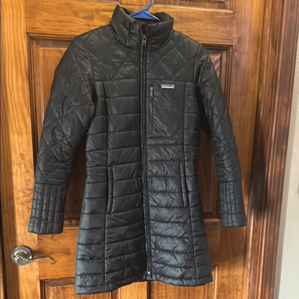Patagonia Black Radalie Quilted Parka Coat - Picture 1 of 10